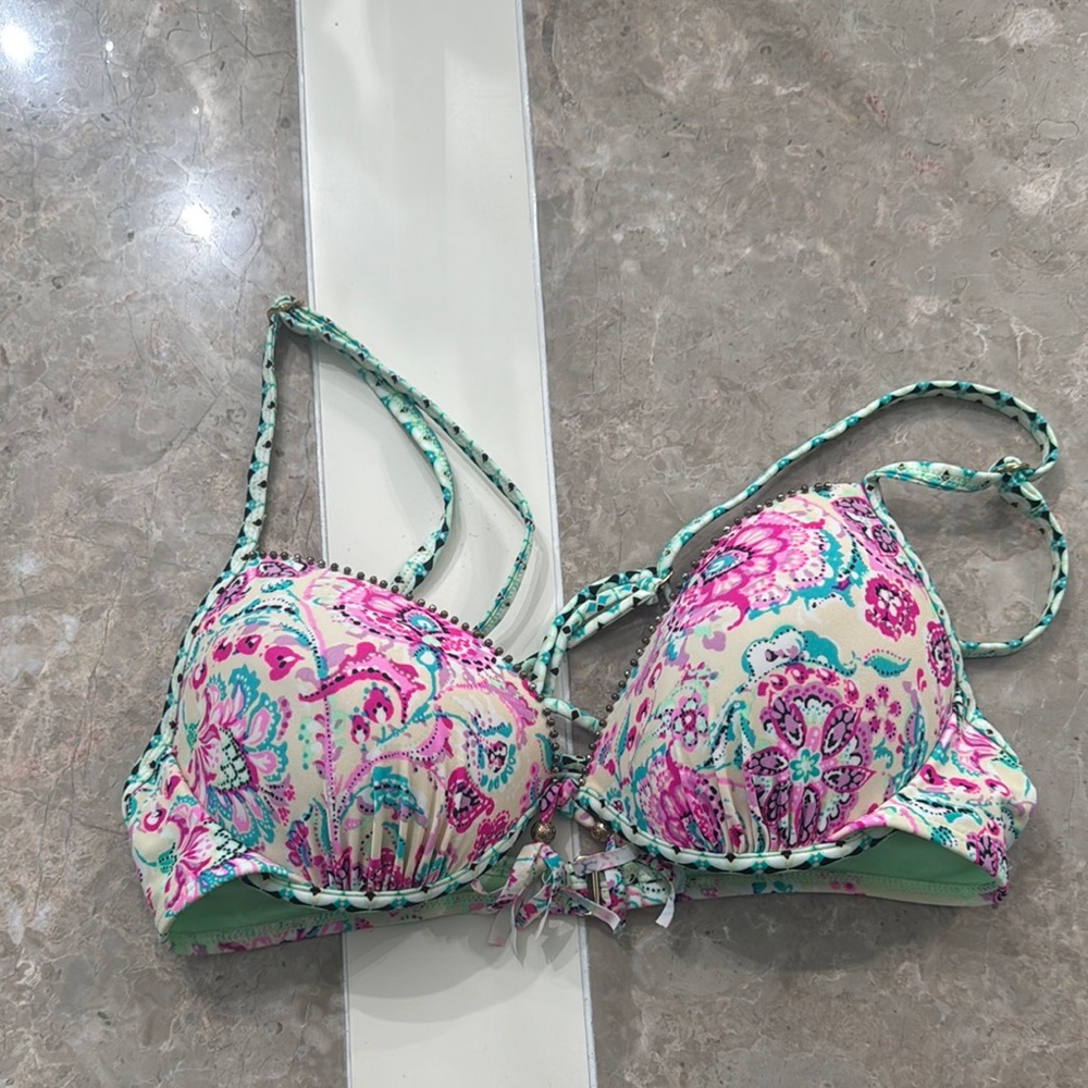Catalina Multicolor Bikini Top